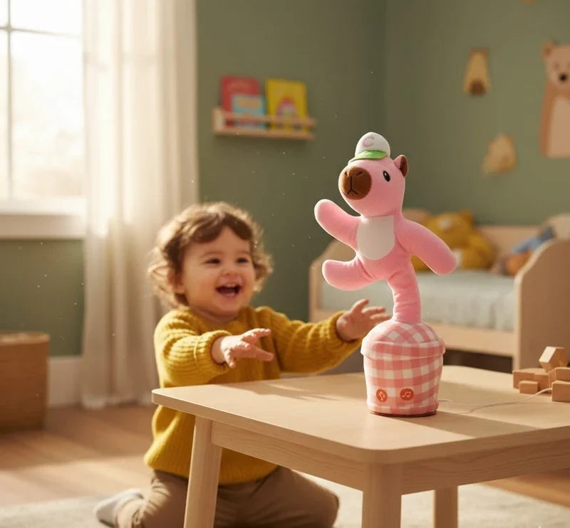 Rechargeable plush toy by CSSV FILE featuring soft fabric, cuddly design, and built-in rechargeable battery, perfect for comfort and play.