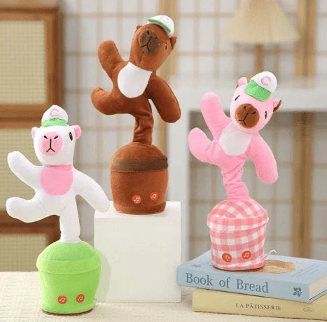 CSSV FILE rechargeable plush toy featuring soft, cuddly fabric and built-in rechargeable battery for interactive play.